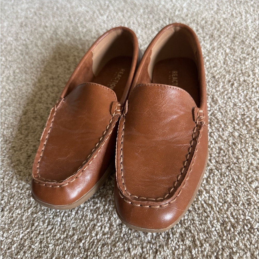 Kenneth Cole Reaction Tan Leather Loafers